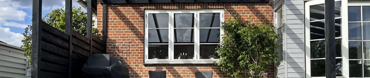 Overdækning med glastag Terrasseoverdækning